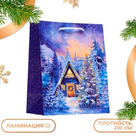 Gift Package "Winter House", 18 x 22.3 x 10 cm