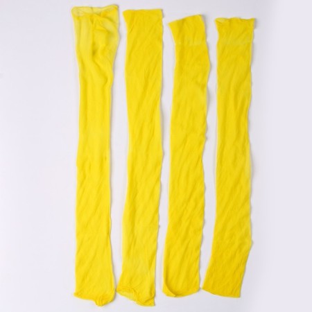 Kapron for dolls and flowers, set 4 pcs., Size 1 pc. - 45 × 6 cm, lemon color-2
