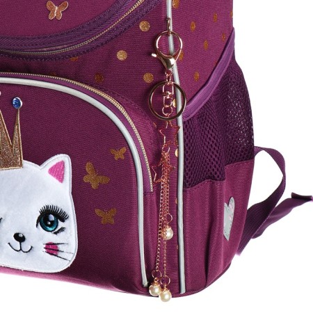 School standard, 33 x 25 x 13 cm, Grizzly, + bag for shoes, plush, burgundy-10