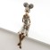 Polystone souvenir "Girl with curly tails, with a jug" under bronze 14.5x8.5x34.5 cm