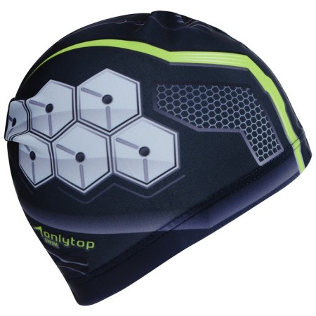Шапочка для плавания взрослая ONLYTOP, тканевая, обхват 54-60 см-3