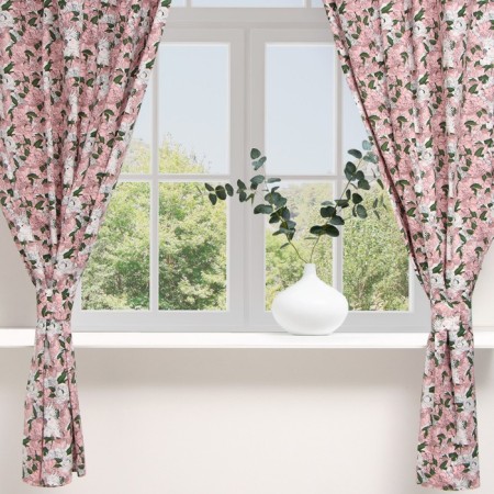 Curtains for the kitchen Ethel "Parrot" 149x180 cm - 2 pcs, grabbing - 2 pcs, 80% HL, 20% PE