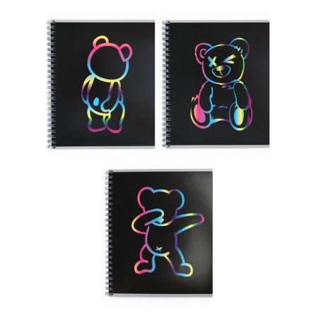 Тетрадь 80л кл на гребне Bear, обл мел карт, бл офс