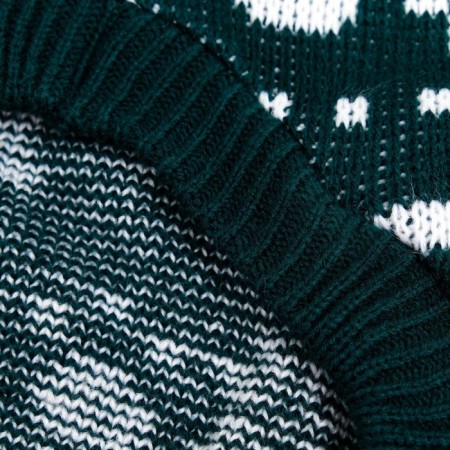 Sweater "Bones-snow", size 8 (DS 20-23, OG 25-32, Osh 16-19 cm), green-7