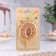 Candle in the Sanata cake, number "0", gold with red stars, 5.5 cm