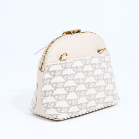 Cross-Bodi Bag on a zipper, beige color-2