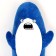 Skill skirt "Shark", 110 cm, blue color
