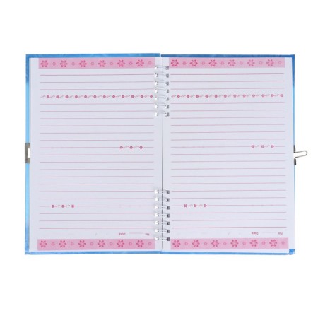 Notebook Gift Book on the lock, A5, 50 sheets, line, "Flowerers", mix-5