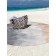 Pareo and beach rug "The merger of water and shores", d = 150 cm