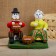 Souvenir "A man with a woman on stumps", 16 × 7 × 14.5 cm, Kargopol toy, mix
