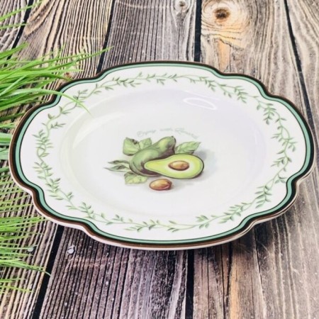 A set of plates Lenardi "Avocado", 23 cm, 6 pcs