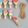 Decor for creativity wood "clothespin. Flower" set 10 pcs 4x2.3x1.2 cm