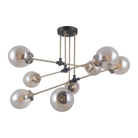 Ceiling light Gerhort G71162/8BK+Ab AMB, 8x40W, E14, 56x80x80 cm, bronze color