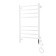 Domoterm electric heated towel rail "Medea" P8, 500x800 mm, right, white matte