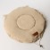 Animal bed lynx on a screed with ears, beige color 30-50 cm