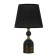 Gallery table lamp E27 40W Black-gold 21x21x36 cm Risalux