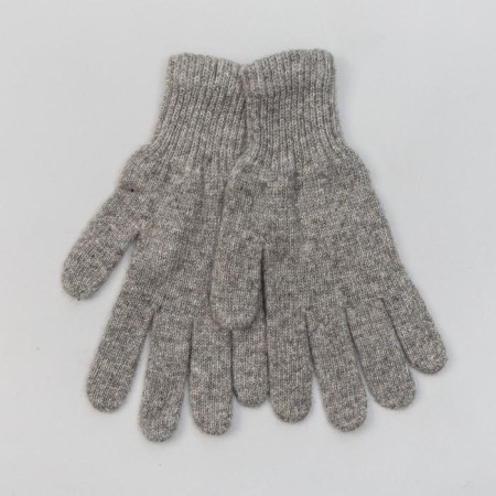 Male gloves from Mongolian wool, gray color, size 20-24