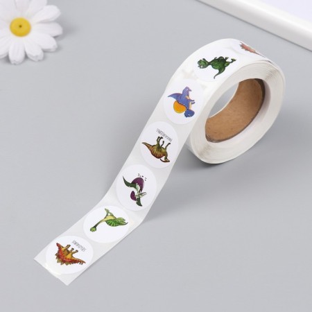 Stick Paper "Dino Park" d = 2.5 cm 500 pcs in roll-3
