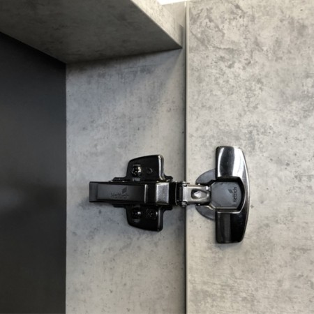 Mirror Comfort Comforty Frankfurt 60 for the bathroom, color Bright concrete-5