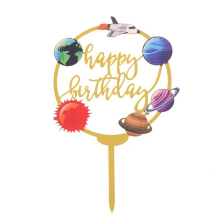 Topper "Happy Birthday. Space"