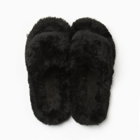 Women's slippers with open nose size 37, black-4