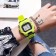 Electronic watch watches, D-4.5 cm, with an alarm clock, green