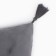 A set of decorative pillowcases Ethel with brushes, gray color, 45x45 cm - 2 pcs, polyester, velor