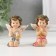 Polystone souvenir "Angel with a wreath with a candle/cross" MIX 6x4.8x3.4 cm