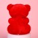 Soft toy "I love you very", bear, color mix