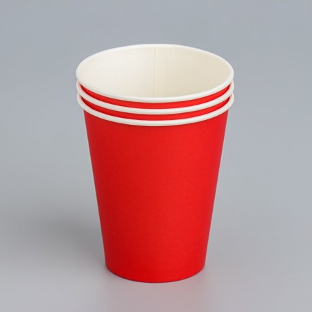 Paper glass "red" 165 ml, diameter 70 mm-1