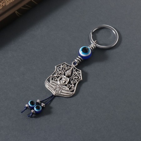 Keychain from the evil eye "Buddha in meditation" 3x7.5 cm-1