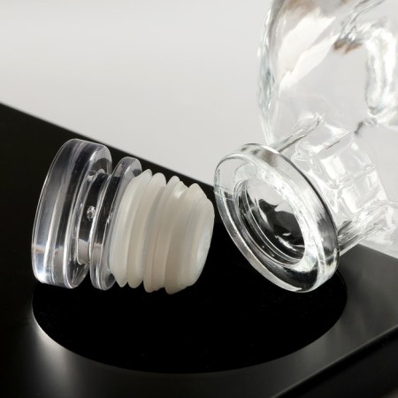 Mini -bar skull, on a stand, skeleton - 750 ml, glasses - 130 ml, 28.5 x 28.5 x 18.5 cm-7