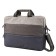 Business bag, lightning department, 2 outer pockets, blue/gray color