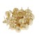 Tundra nails, decorative, 19x22 mm, gold, 200 pcs