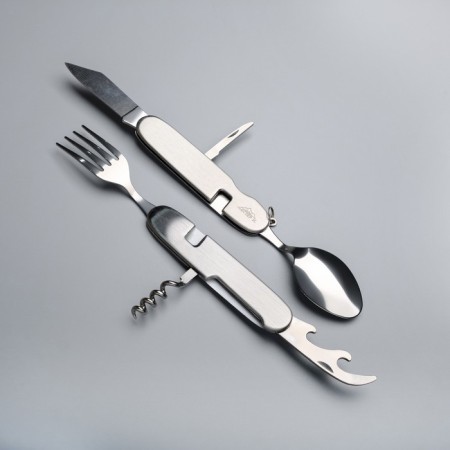 Tourist set 4V1: knife, fork, spoon, opener mix-1