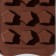 Form for sweets and chocolate of the “stars”, silicone, 21 × 10 × 2 cm, 15 cells, brown color