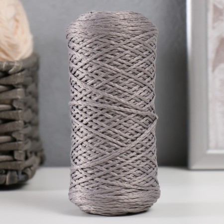 Knitting cord 100% polyester 1mm 200m/75 ± 10g (15-gray)