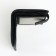 Male purse on the button, black color
