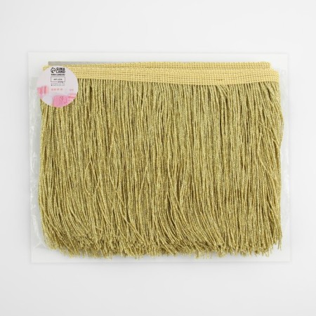 Decorative braid "Furrm", 15 cm, 5 ± 0.5 m, gold color-2
