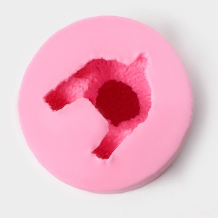 Mold "Mishutka", silicone, 5.8 × 5.8 × 5.5 cm, pink color-1