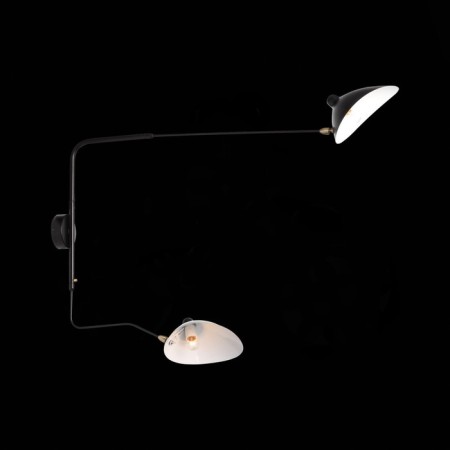 Wall lamp ST LUCE. SL305.401.02. SPRUZZO. 2x60 watts, e27, 18x75 cm, black color-3