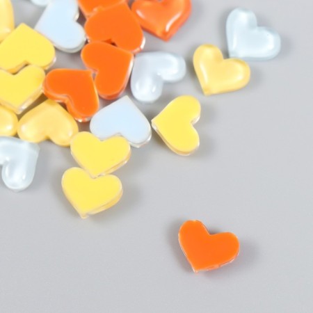 Decor for creativity Plastic "Hearts Bright" set 30 pcs MIX 1.1x0.9x0.3 cm-2