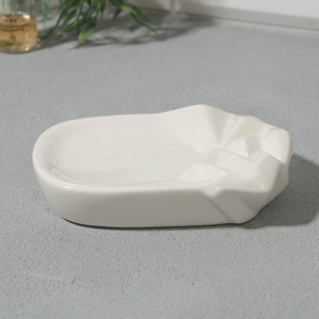 Set: dispenser, glass, soap dish "white"-6