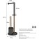 Keanu toilet stand, with a holder for toilet paper, black