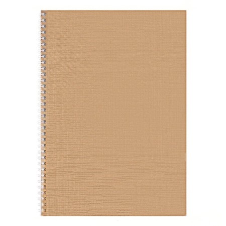 A4 notebook, 96 sheets in a cage on the crest "Gold. Metallic", Bumvinyl cover, OFSET block 65g/m2