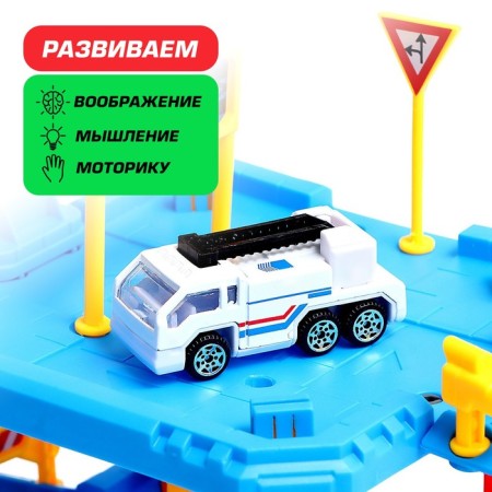 Parking "Police Party", with a metal machine and a helicopter-2