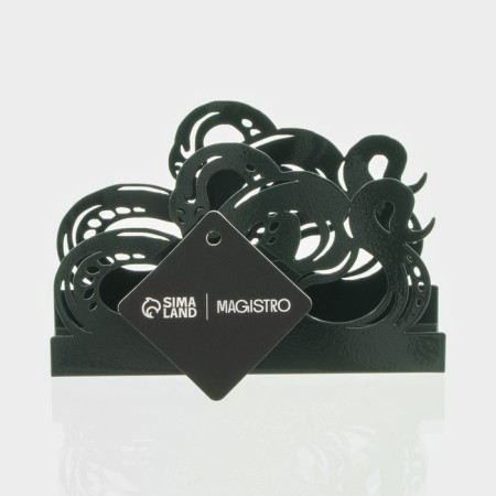 Magistro napkin "Snake", 14 × 4 × 9 cm, green color-4