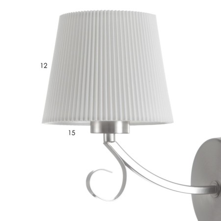 Bra 21021/1W NK Nickel 1x40W E14 23x14x27cm-4