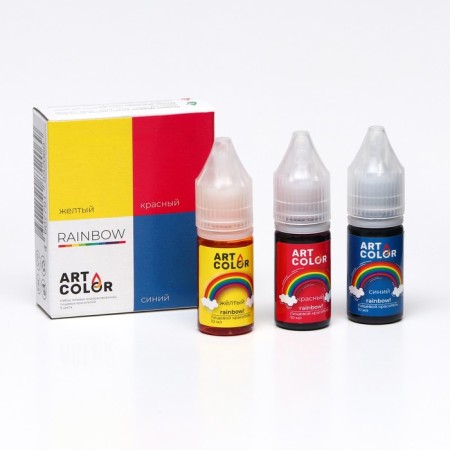 Set of dyes Art Color Rainbow 3 colors (1 package)