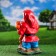 Garden figure "Gnome with mushrooms" Malaya 23x21x39 cm